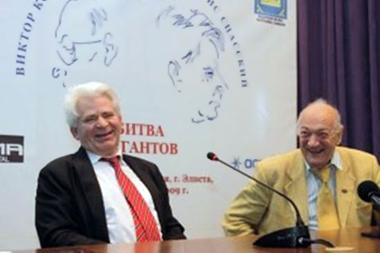 Spassky y Korchnoi en 2009