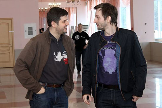 Svidler de San Petersburgo y Grischuk de Malaquita 2014