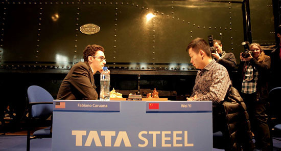 R 10 Caruana derrota a Wei Yi