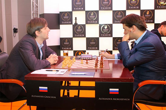 Tercera victoria consecutiva de Grischuk, ante Morozevich
