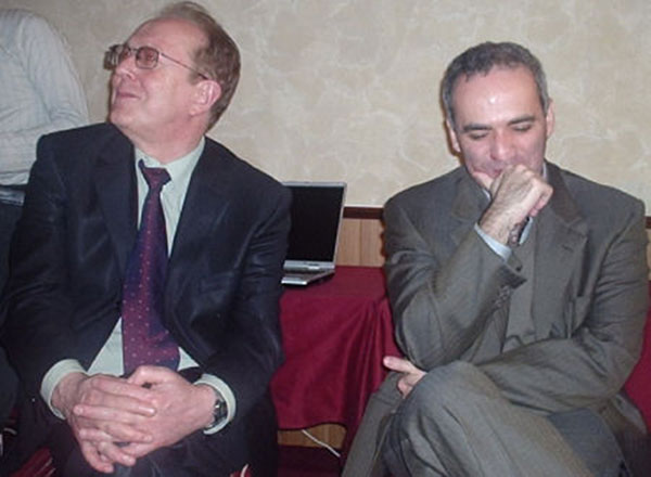Tseshkovsky y Kasparov en 2004