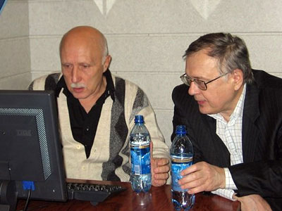 Tukmakov y Razuvaev en el torneo Aeroflot de Moscú 2007