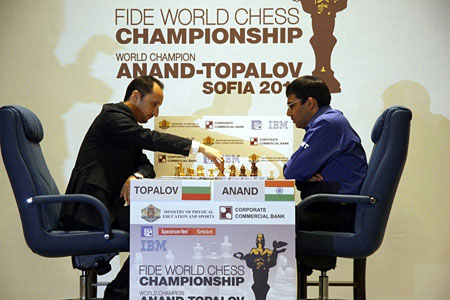 Última partida de Topalov vs Anand Sofía 2010 