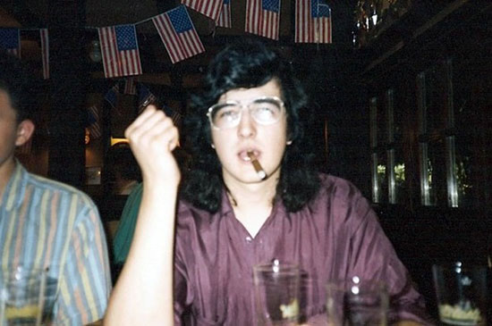 Un joven Kramnik bohemio, fumador y de pelo largo