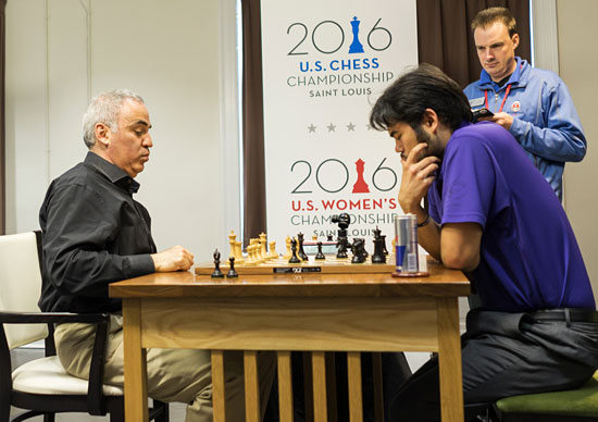 Un sorprendido Kasparov ante Nakamura
